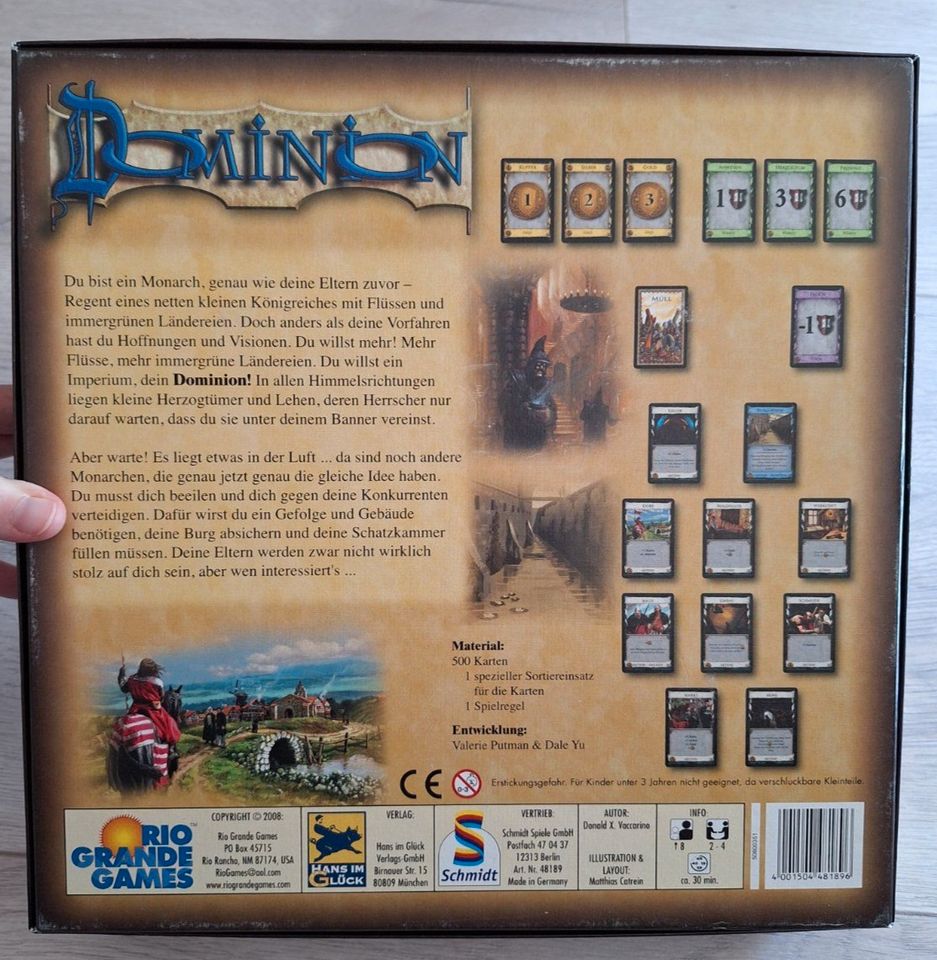 Dominion Basisspiel - Hans im Glück Ver. 2008 in Waldbröl