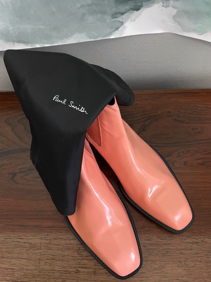 Paul Smith Chelsea Canon Boots Leder pink abricot 8 42  NEU in Köln