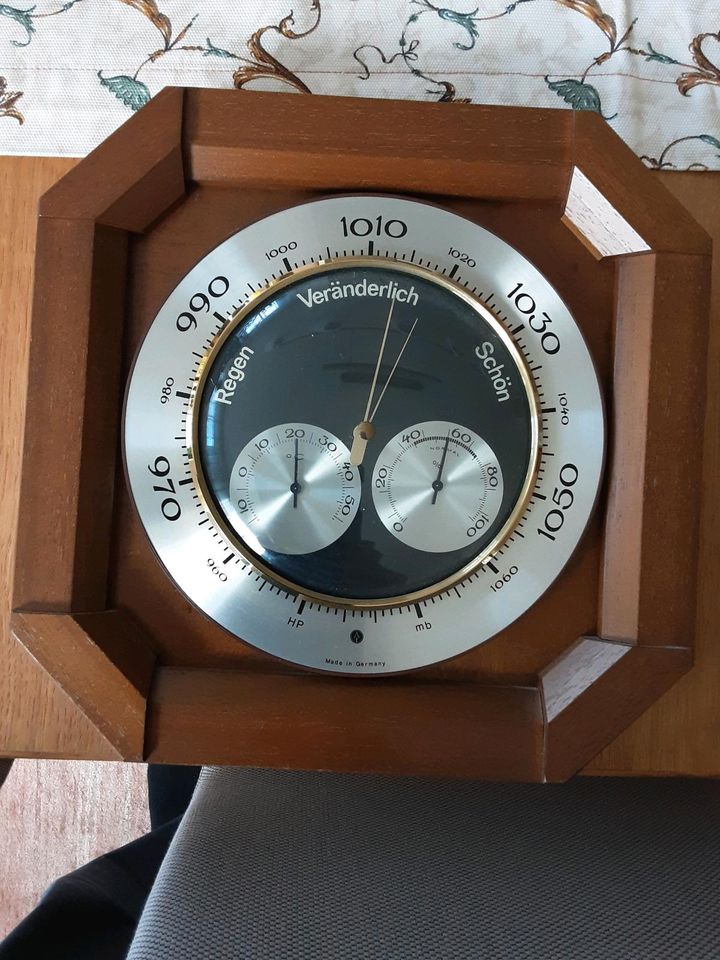 Barometer mit Eichenrahmen 30,5 cm in Mandelbachtal