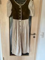 Leinenkleid, Landhausstil in Gr. 40, beige, mit Ledereinsatz Bayern - Altdorf Vorschau