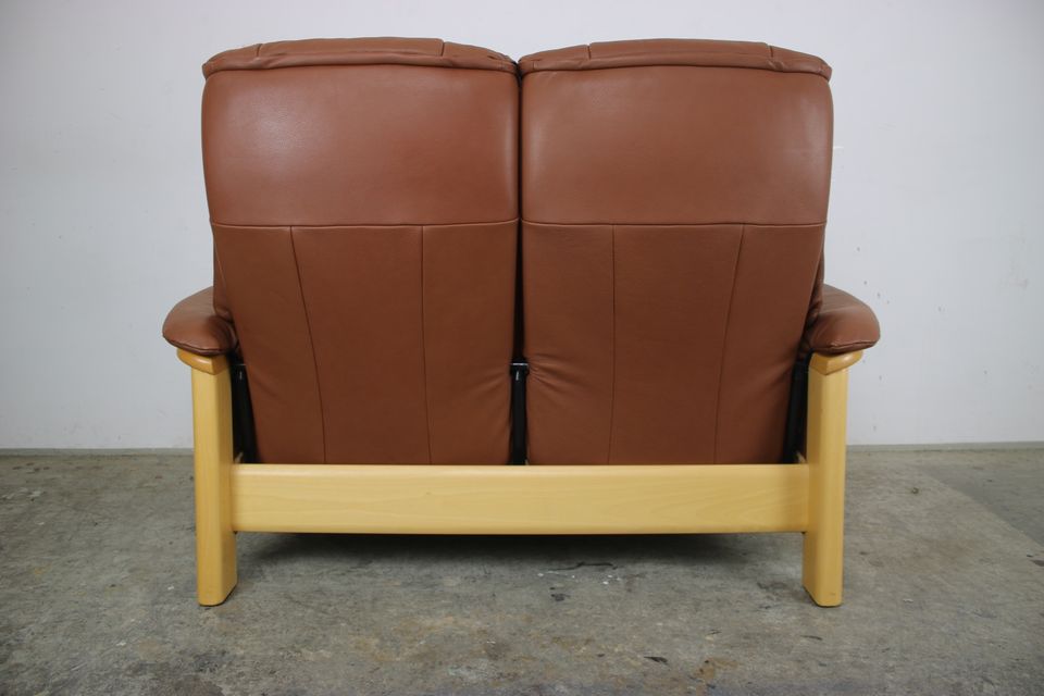 Stressless Buckingham Sofa Echt Leder Braun Zweisitzer Couch in Berlin