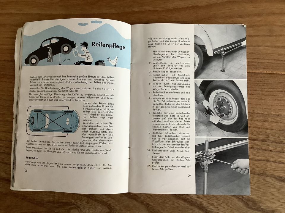 Betriebsanleitung Käfer 1953 + Philips- Anleitung in Limburgerhof