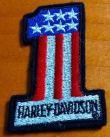 Harley Patch Aufnäher Davidson Eins USA Flagge Kutte Weste HD1 Bayern - Hohenaltheim Vorschau