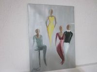 Acrylbild handgemalt auf Keilrahmen 50 x 70 cm silber Saarland - St. Ingbert Vorschau