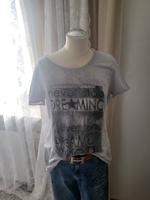 Neuw. Monari T-Shirt in Grau mit Aufdruck Gr.40-42 Bayern - Friedberg Vorschau
