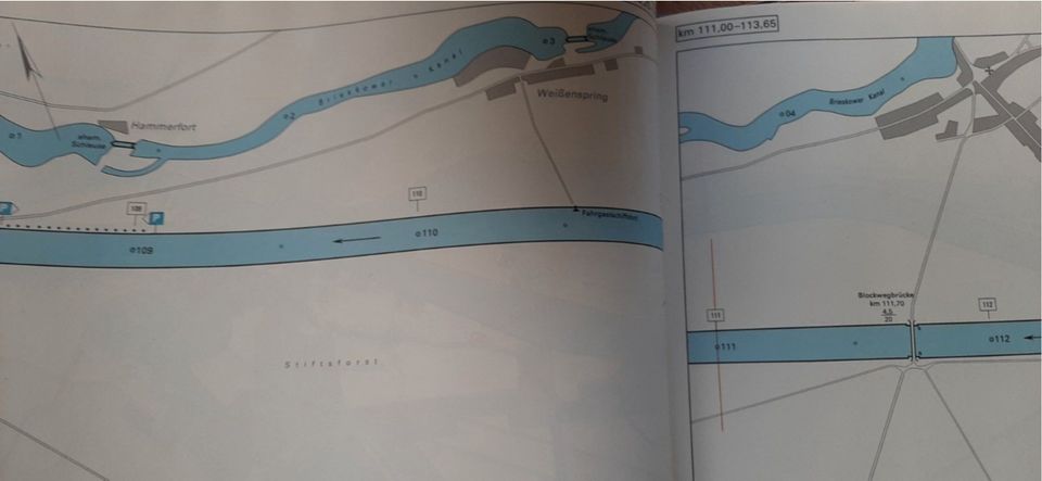 Schiffahrt Karten  Binnenwasserstaßen der DDR, Ostalgie in Wolbeck