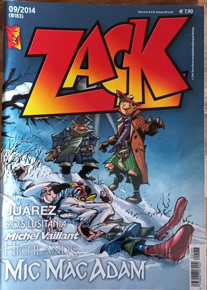 Comic Zack 9 Ausgaben 2014 & 2015 in Bocholt