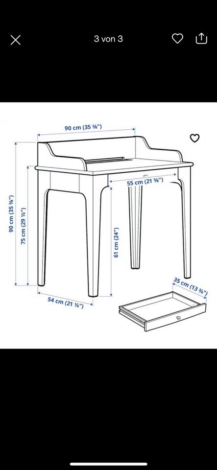 Ikea Lommarp Schreibtisch wie neu in Räbke