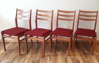 4 Stühle 60er Jahre gefedert Holz Mid Century Design DDR Quartett Leipzig - Stötteritz Vorschau