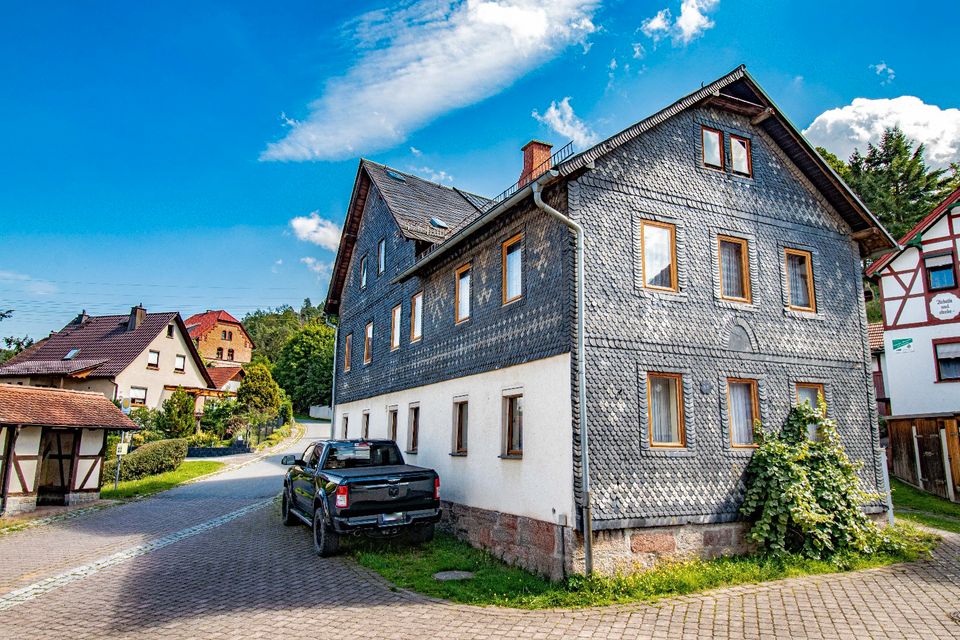 Gepflegtes Einfamilienhaus mit Garage im schönem Weischwitz | Pachtwiese in Kaulsdorf