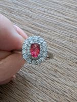 Juwelkerze Ring 925 Sterling Silber rot Größe 17,1 Schmuck Bayern - Lichtenfels Vorschau