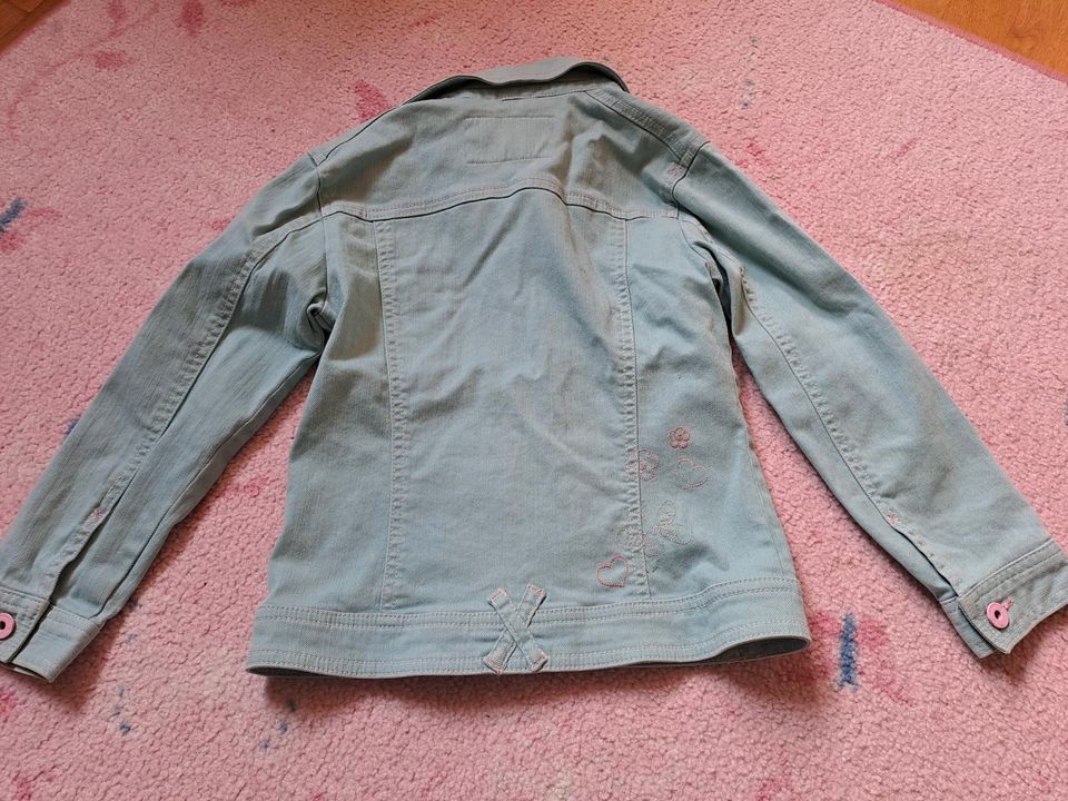 Jeansjacke, Jacke, Sommer, 122, tolle Farbe, türkis, in Hannover