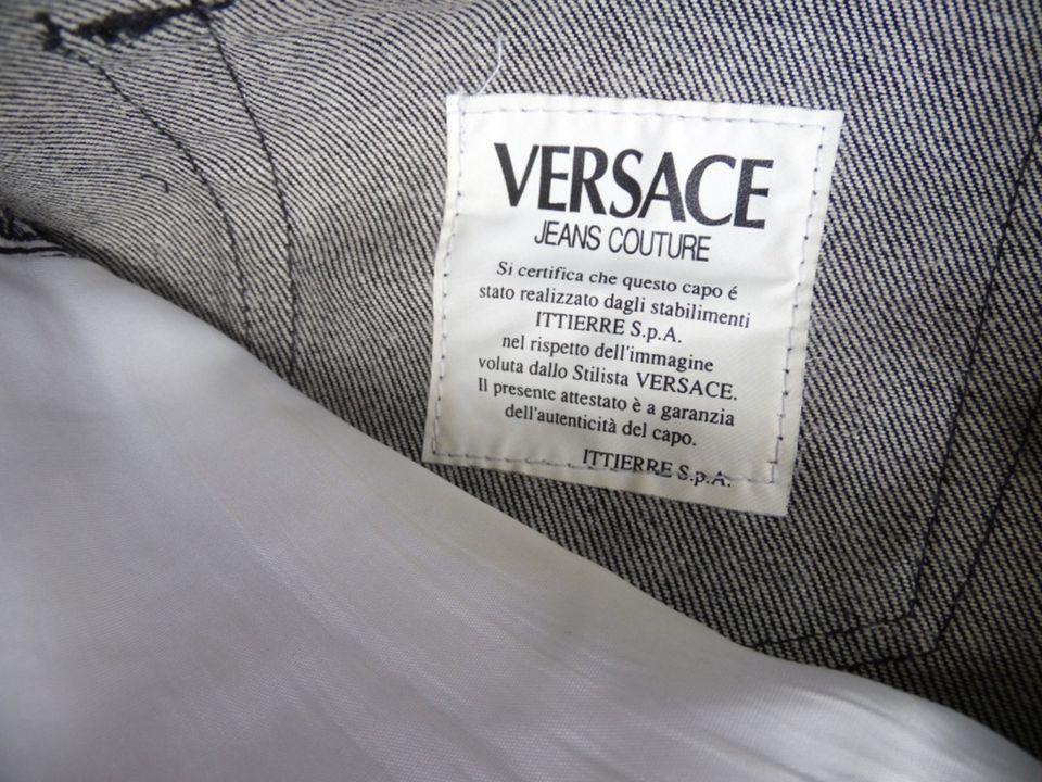 Versace Jeans schwarz mit Echtlederbesatz (32 46) wie neu S in Bonn