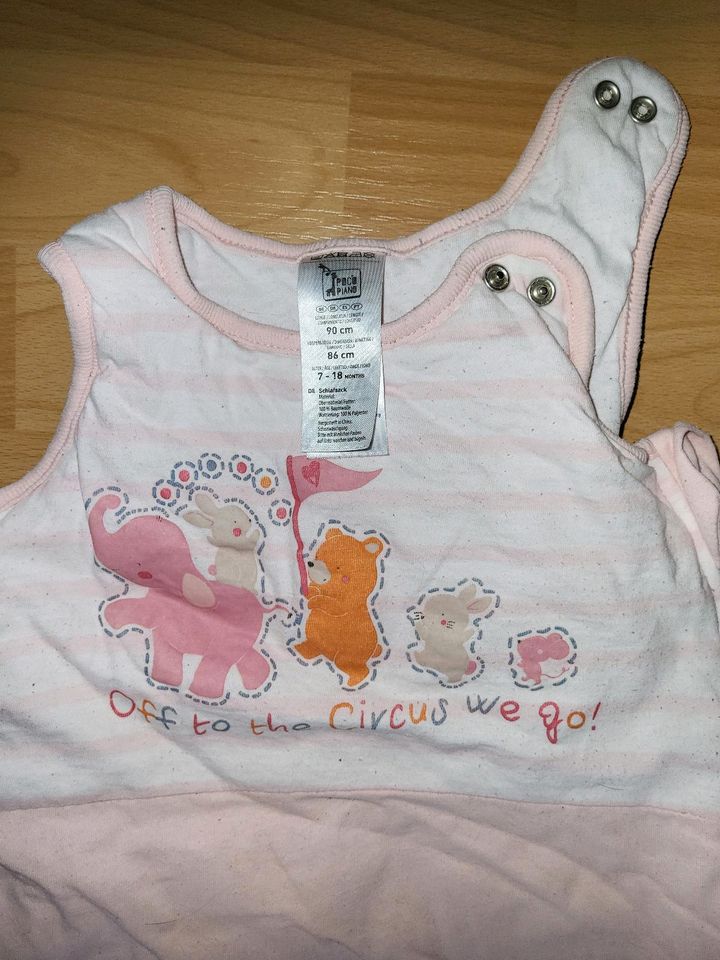 Baby Ganzjahres Schlafsack, rosa, Pocopiano, Größe 86 in Grünendeich Niederelbe