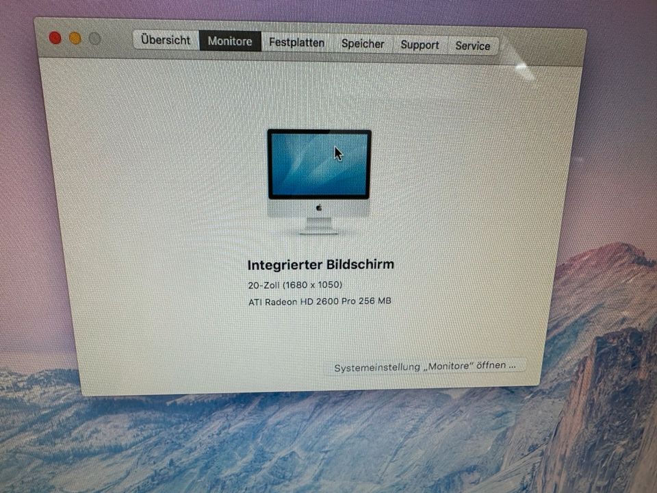 iMac 20” 2007 4GB 320 GB HDD El Capitan in Stuttgart