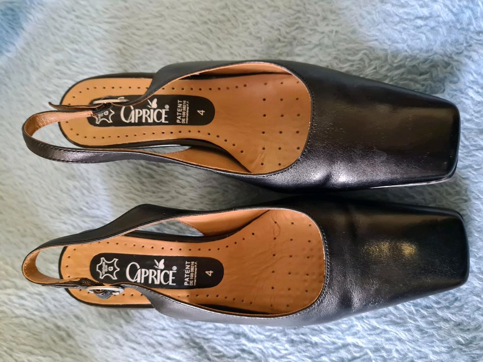 Slingback Pumps, klassisch, Leder, Caprice, schwarz, Gr. 4, 37 in Worms