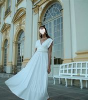 Weißes Maxikleid, Hochzeitskleid, Standesamtkleid, Brautkleid München - Bogenhausen Vorschau