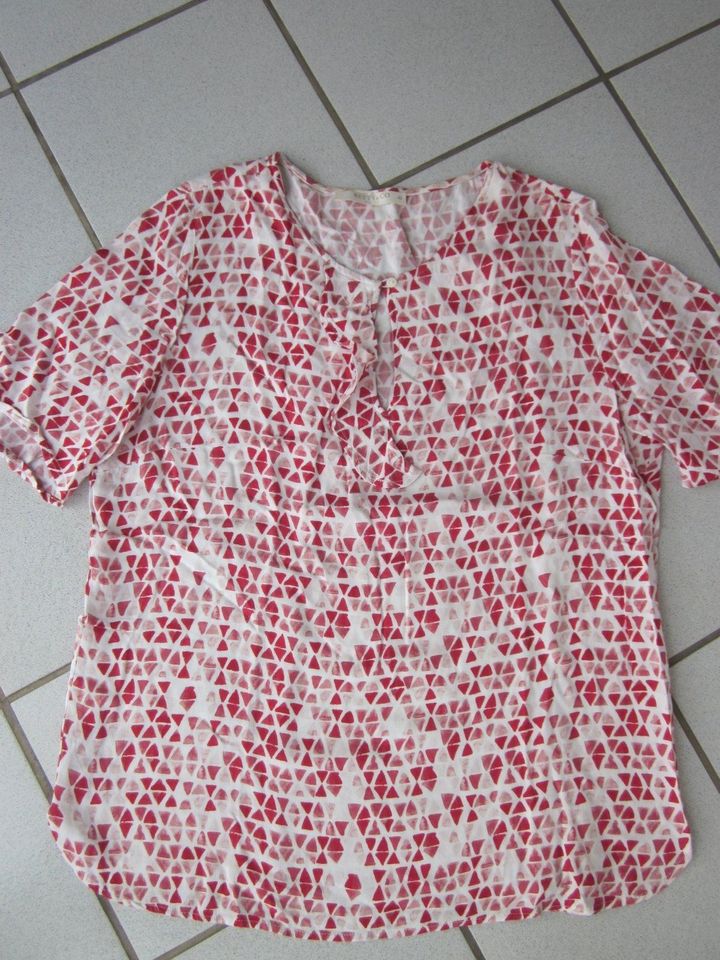 Betty Barlay & Co Damen Bluse Gr. 40 100%Viskose rot-weiß wie NEU in Bruchköbel