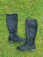 Damen Stiefel Stiefeletten mit Stoff Schaft Gr. 39 Hessen - Bad Sooden-Allendorf Vorschau