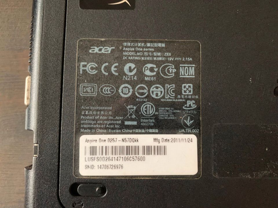 Acer Aspire ONE in Rostock