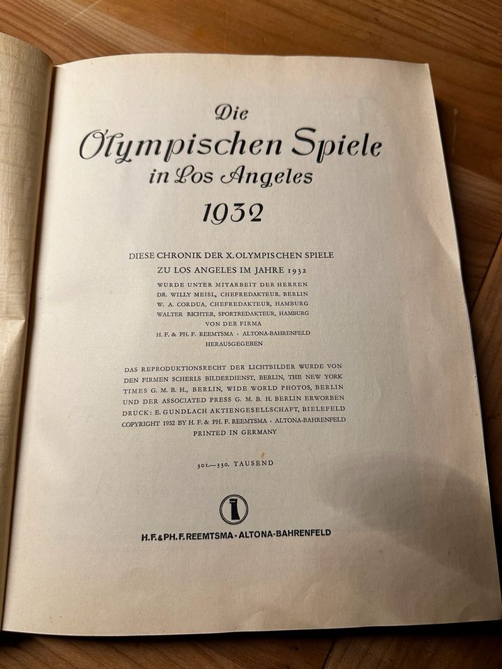 Buch Olympia 1932 - Los Angeles - Klebebilder - KOMPLETT Reemtsma in Walldorf