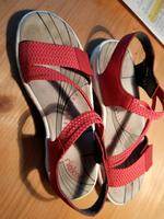 Sandalen Sandalette rieker 38 rot bequem Hessen - Wolfhagen  Vorschau