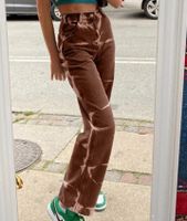 braune Jeanshose yesstyle Tie-Dyed Straight Leg Jeans beige Brandenburg - Storkow (Mark) Vorschau