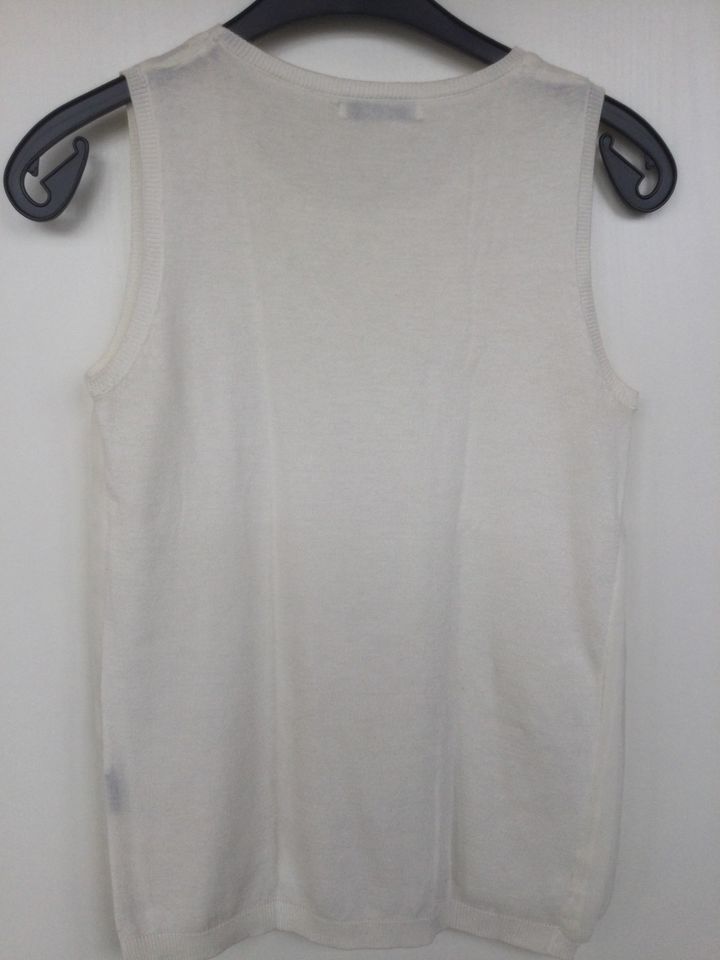 Zara T-Shirt Gr. S weiß/ beige Top ZUSTAND-Versand 2€ in Allensbach