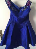 Cocktailkleid Gr. 40 blau mit Perlenstickerei Abiball Saarland - Schwalbach Vorschau