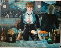 handgemaltes Gemälde nach Édouard Manet: Bar in den Folies Bergèr Baden-Württemberg - Philippsburg Vorschau
