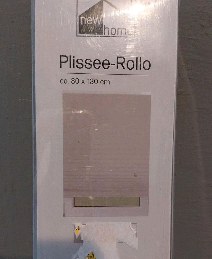 Plissee,  Rollo mit Zugband, neu 80x130cm in Olsberg