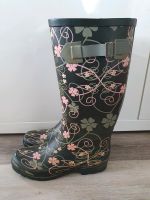 Steeds Reitstiefel / Gummistiefel, Schwarz/Grau/Rosa, selten Baden-Württemberg - Bad Rappenau Vorschau