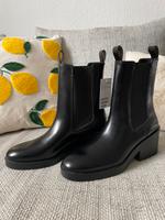 H&M schwarz Lederoptik Boots Chalsea Stiefel // 40 Obervieland - Kattenturm Vorschau