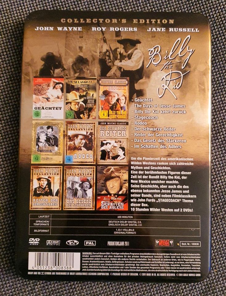 ❤️ DVD Billy the Kid - Collector's Edition - Steelbook - 2 DVDs in Salzgitter