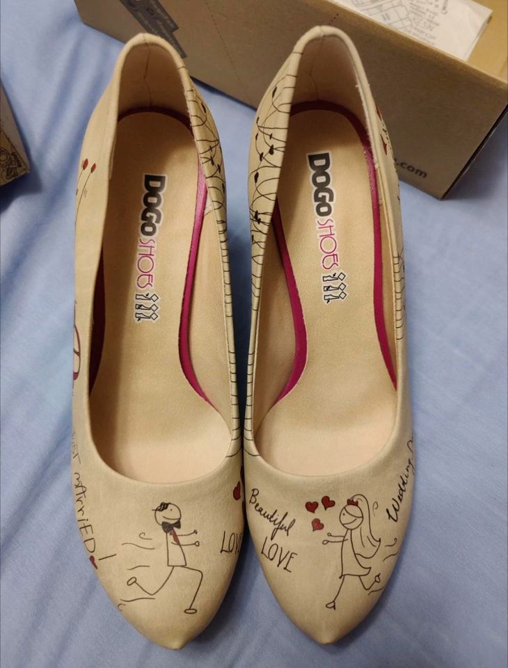 DoGo Wedding Shoes Just Married Gr.40 Neu Hochzeitsschuhe Pumps in Burkhardtsdorf