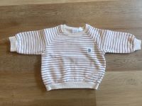 Zara gestreiftes Sweatshirt Pullover mit Aufnäher in Größe 80 Nordrhein-Westfalen - Lemgo Vorschau