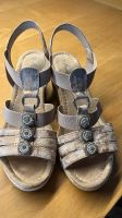 Keilabsatz Sandalen gr39 Creme neuwertig Bayern - Aschaffenburg Vorschau