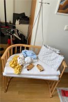 Beistellbett (Babybett), 2 Matratzen, 4 Bettlaken, Himmelstange München - Hadern Vorschau