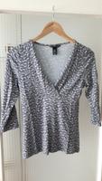 grau gemustertes 3/4-Arm Shirt V-Ausschnitt H&M Gr. S Bayern - Lichtenfels Vorschau