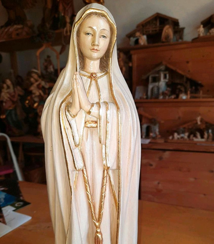 ‼️Madonna Fatima holzgeschnitzt Holzfigur in Gachenbach