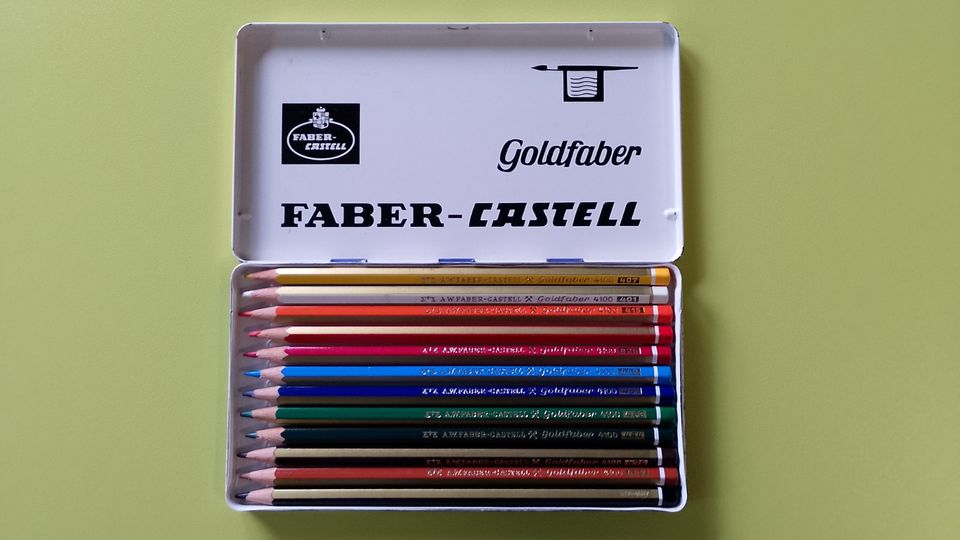FABER - CASTELL Goldfaber Buntstifte 12 Stück Vintage Retro in Selm