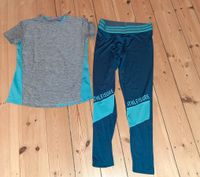 Sport Set t Shirt Leggings 158 Funktion Tights blau türkis Hamburg Barmbek - Hamburg Barmbek-Süd  Vorschau