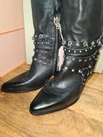 A.S.98 Damen Overknee Stiefel Gr.41  Leder mit. Nieten  NEU Brandenburg - Ruhland Vorschau