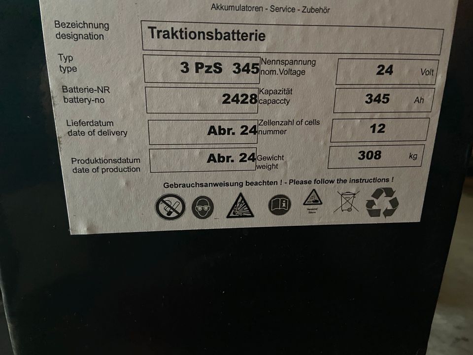 Steinbock Batterie NEU Hochhubwagen Hochstapler Armeise Jungheinr in Volkach