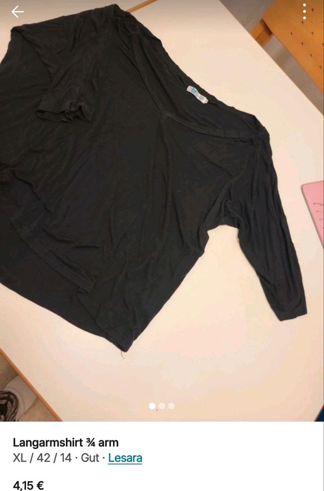 Frauen Kleidung Oberteile Langarmshirt Pulli Tshirt gr 42-44 in Bad Salzungen