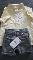 Neu mit Etikett Gr. 86 Poloshirt gelb und 92 kurze Hose Set Baden-Württemberg - Deizisau  Vorschau