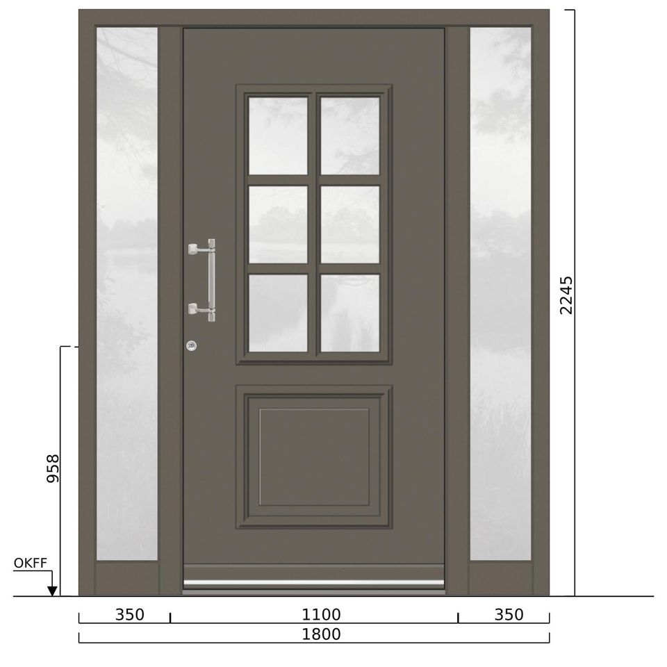 Ausstellungs-Haustür INOTHERM -40% Rabatt! Neupreis: 6.780,00€ in Solingen