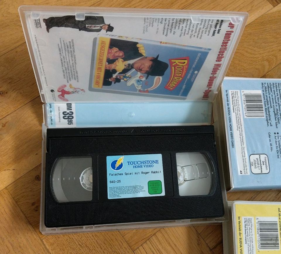 5 VHS Kassetten,  Disney, Ufa, Roger Rabbit, Bud Spencer in Dresden