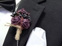 NEU Ansteckblume Herren Brosche Hochzeit Bräutigam Lila Blume Hessen - Offenbach Vorschau