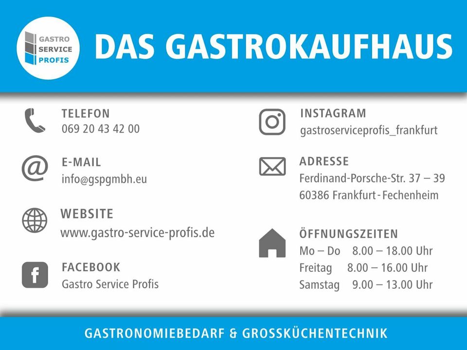 APS Gastrozubehör Gastrokleinutensilien Gastronomie in Frankfurt am Main